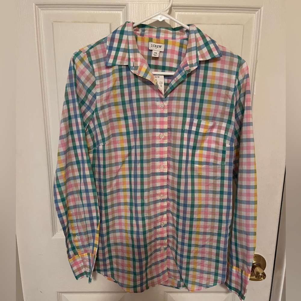 J Crew button down blouse NWT.